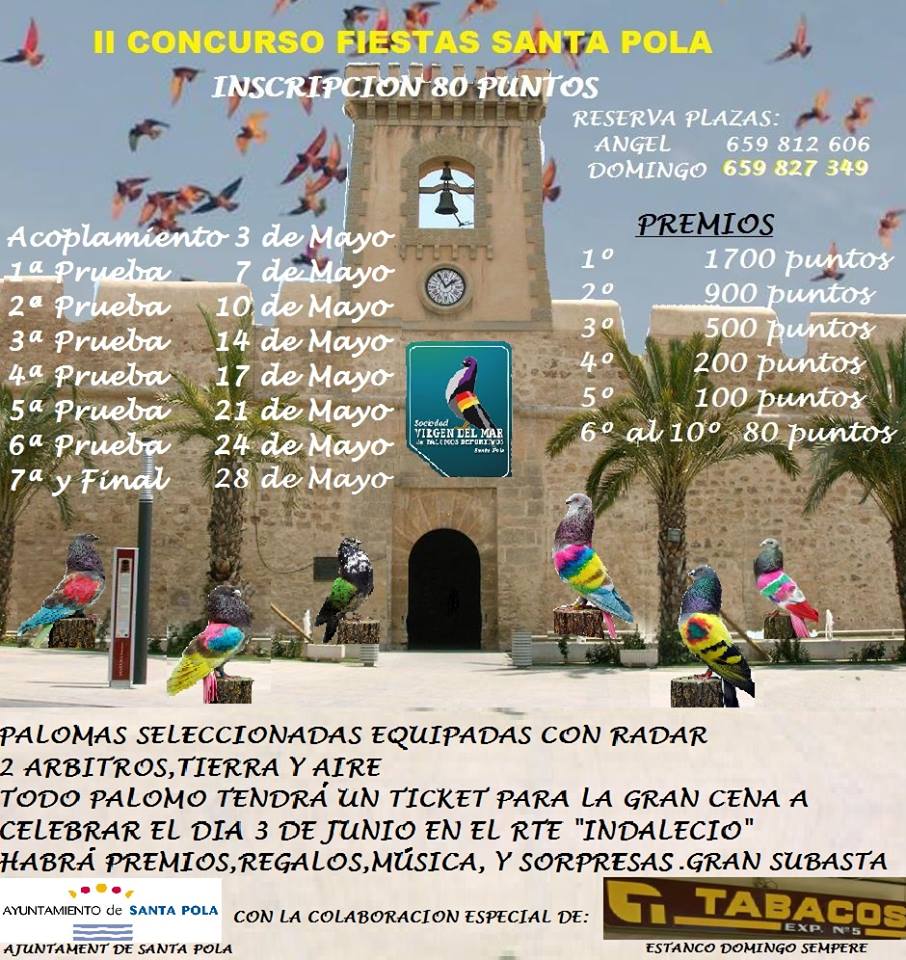 Cartel Concurso Fiestas de Santa Pola 2016